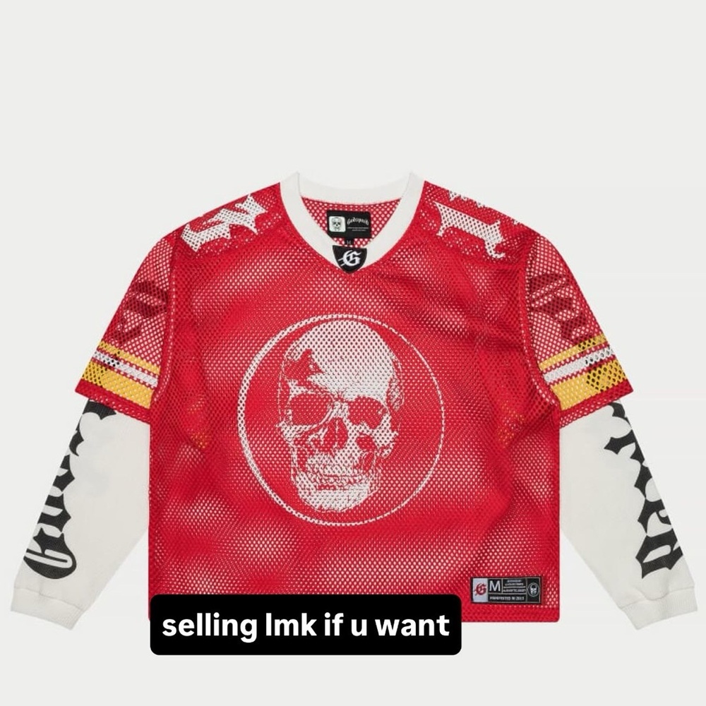 Red Skull Graphic Men's Jersey